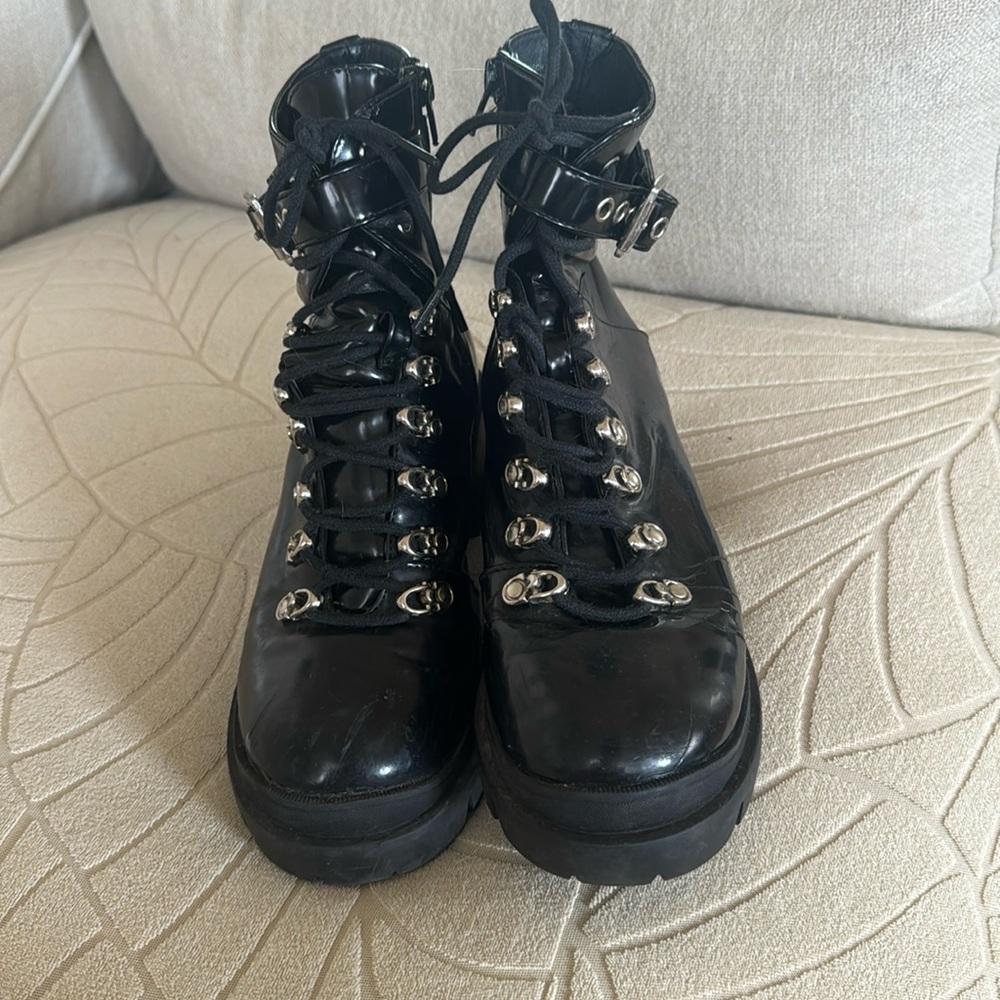 Jeffrey Campbell platform combat boots